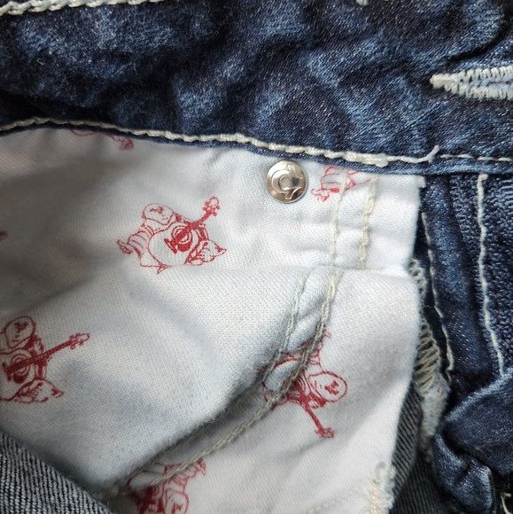 True Religion Hi-Rise Boot Cut Jeans Sequins on Pocket Size 25 - Picture 6 of 16